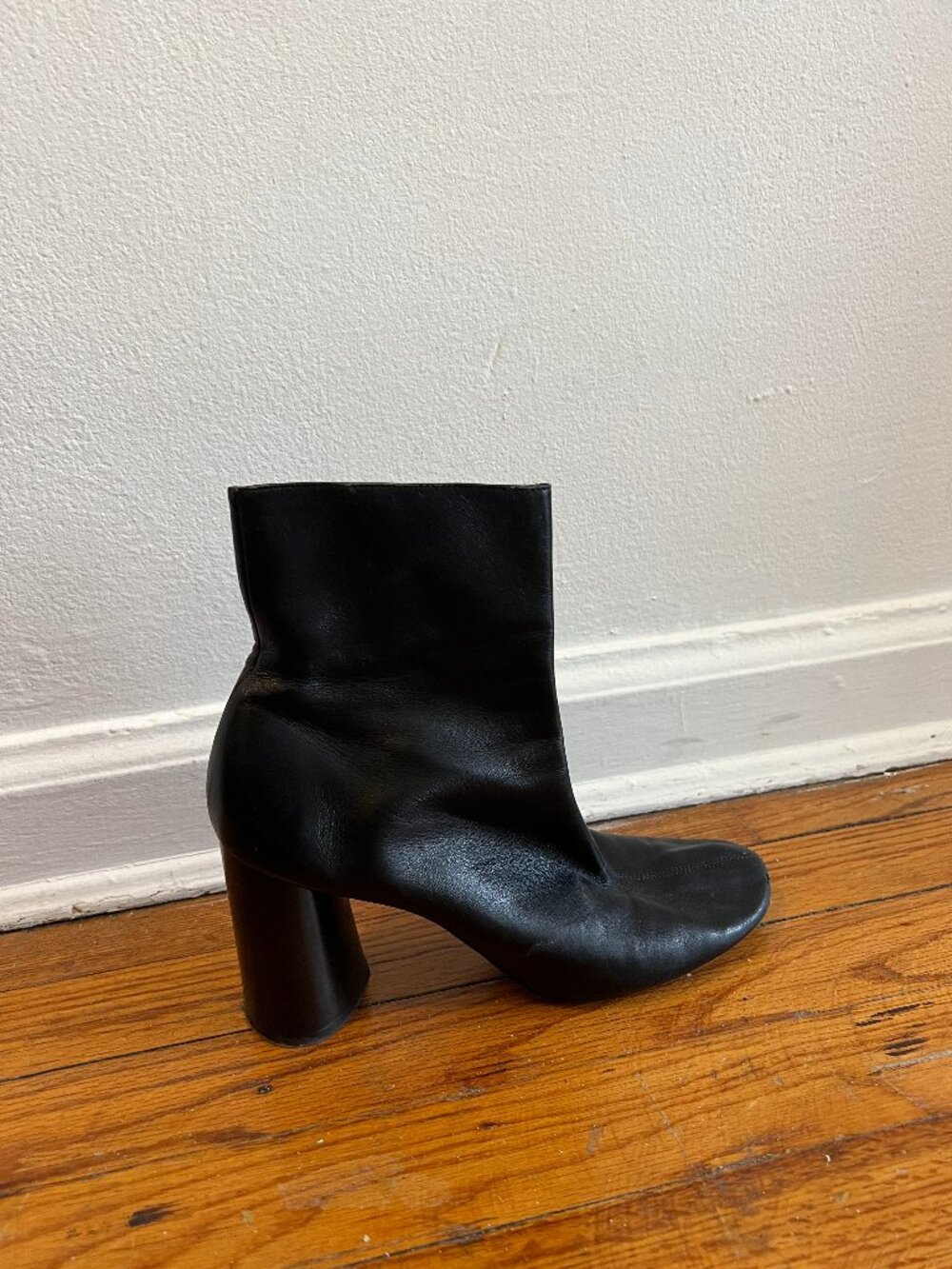 Céline by Phoebe Philo Black Leather Ankle Boots 40